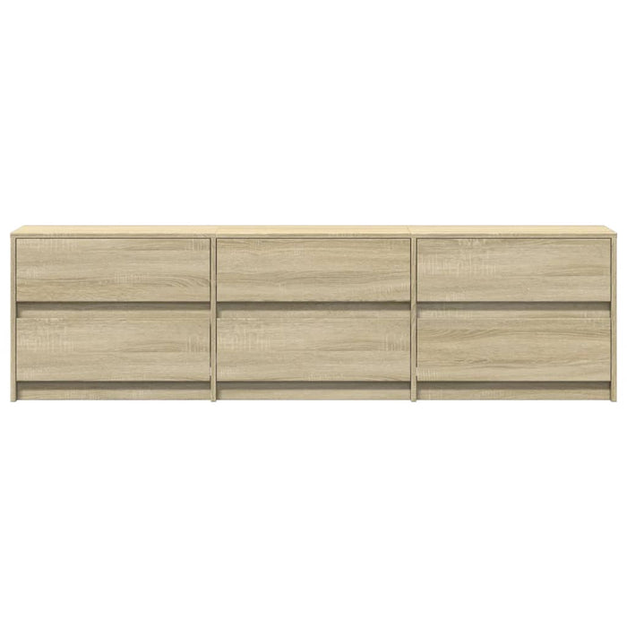 Dulap TV cu LED, stejar sonoma, 180x34x50 cm, lemn prelucrat - WALTI WALTI