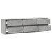 Dulap TV cu LED, gri beton, 180x34x50 cm, lemn prelucrat - WALTI WALTI