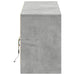 Dulap TV cu LED, gri beton, 180x34x50 cm, lemn prelucrat - WALTI WALTI