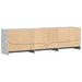 Dulap TV cu LED, gri beton, 180x34x50 cm, lemn prelucrat - WALTI WALTI