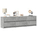 Dulap TV cu LED, gri beton, 180x34x50 cm, lemn prelucrat - WALTI WALTI