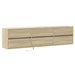 Dulap TV de perete cu lumini LED, stejar sonoma, 180x31x45 cm - WALTI WALTI
