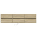 Dulap TV de perete cu lumini LED, stejar sonoma, 180x31x45 cm - WALTI WALTI