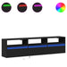 Dulap TV suspendat cu LED, negru, 180x31x45 cm - WALTI WALTI