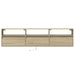 Dulap TV de perete cu lumini LED, stejar sonoma, 180x31x45 cm - WALTI WALTI
