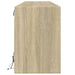 Dulap TV de perete cu lumini LED, stejar sonoma, 180x31x45 cm - WALTI WALTI