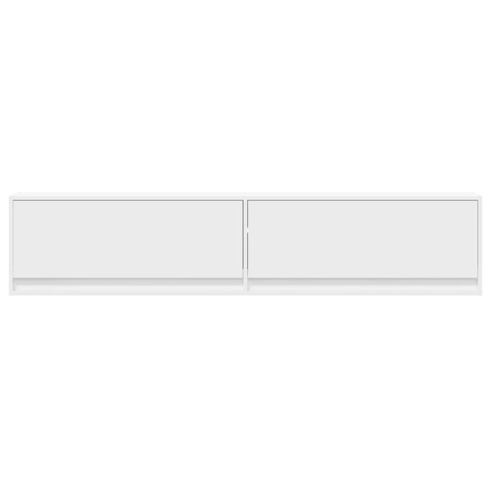 Comodă TV de perete cu lumini LED, alb, 180x31x38 cm - WALTI WALTI