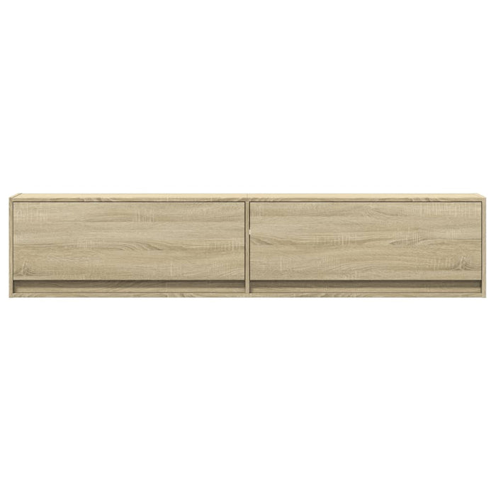 Dulap TV de perete cu lumini LED, stejar sonoma, 180x31x38 cm - WALTI WALTI