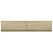 Dulap TV de perete cu lumini LED, stejar sonoma, 180x31x38 cm - WALTI WALTI