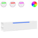 Dulap TV de perete cu lumini LED, alb, 180x31x39,5 cm - WALTI WALTI