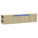 Dulap TV de perete cu lumini LED, stejar sonoma, 180x31x39,5 cm - WALTI WALTI