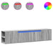 Comodă TV de perete cu lumini LED, gri sonoma, 180x31x39,5 cm - WALTI WALTI