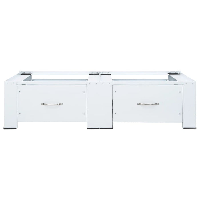 Suport dublu pentru mașină de spălat cu sertare, alb - WALTI WALTI