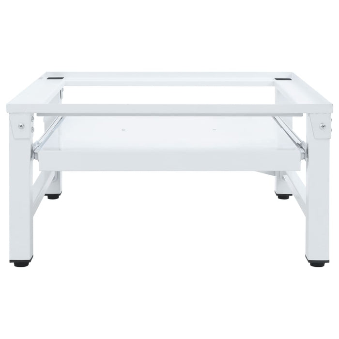 Suport mașină de spălat cu raft retractabil, alb - WALTI WALTI