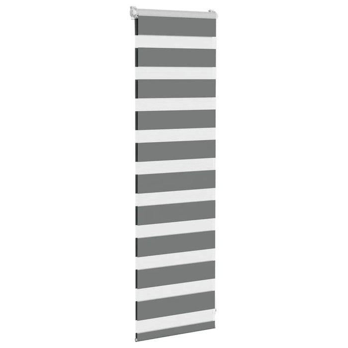 Jaluzea tip zebra gri închis lățime țesătură 45,9 cm poliester - WALTI WALTI
