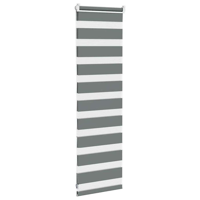 Jaluzea tip zebra gri închis lățime țesătură 45,9 cm poliester - WALTI WALTI
