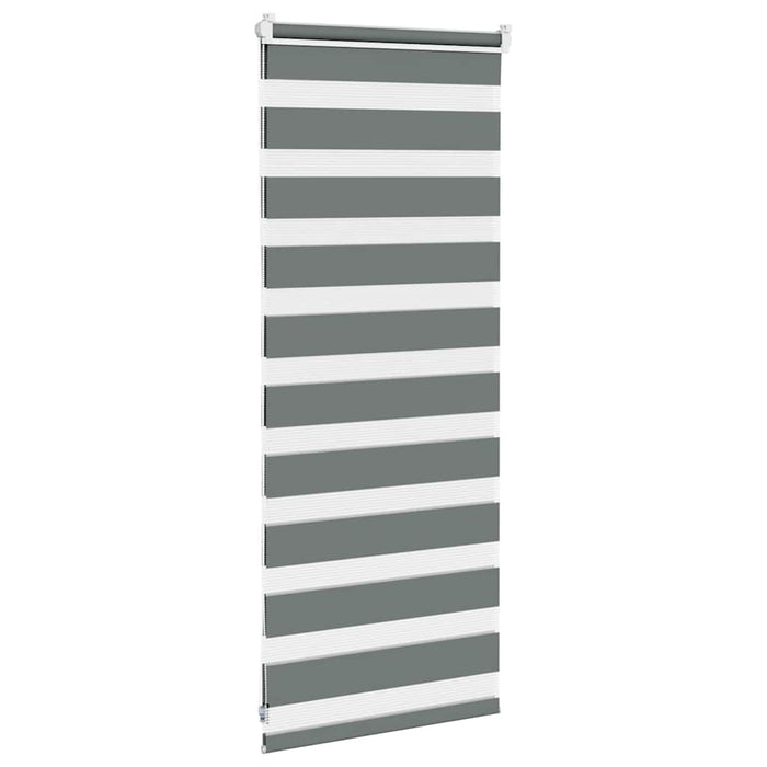 Jaluzea tip zebra gri închis lățime țesătură 60,9 cm poliester - WALTI WALTI