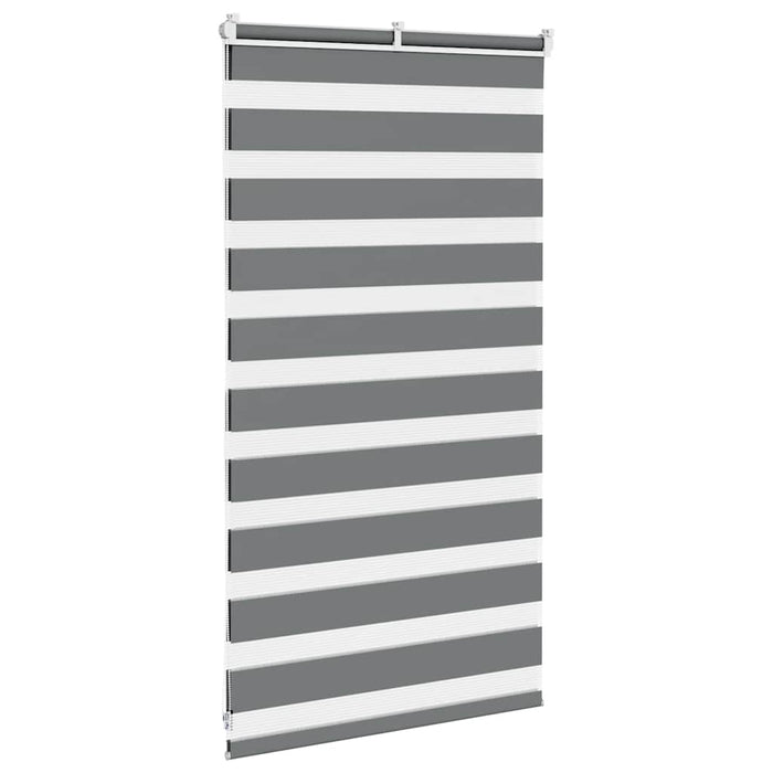 Jaluzea tip zebra gri închis lățime țesătură 65,9 cm poliester - WALTI WALTI
