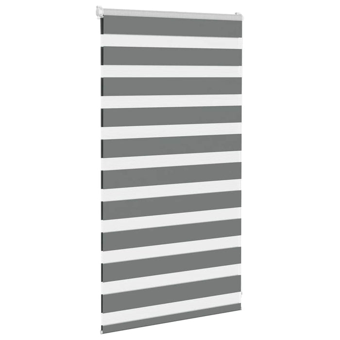 Jaluzea tip zebra gri închis lățime țesătură 70,9 cm poliester - WALTI WALTI