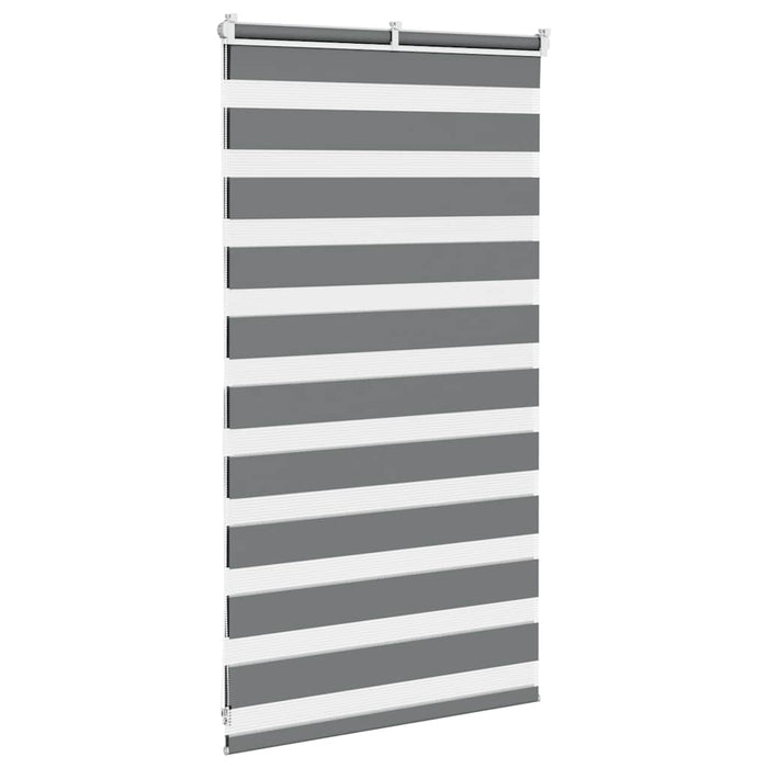 Jaluzea tip zebra gri închis lățime țesătură 85,9 cm poliester - WALTI WALTI