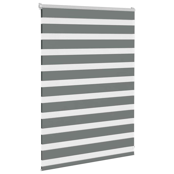 Jaluzea tip zebra gri închis lățime țesătură 105,9 cm poliester - WALTI WALTI