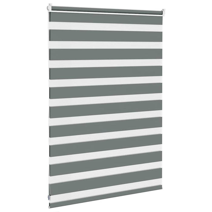 Jaluzea tip zebra gri închis lățime țesătură 110,9 cm poliester - WALTI WALTI