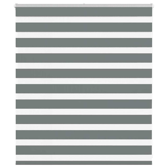 Jaluzea tip zebra gri închis lățime țesătură 130,9 cm poliester - WALTI WALTI