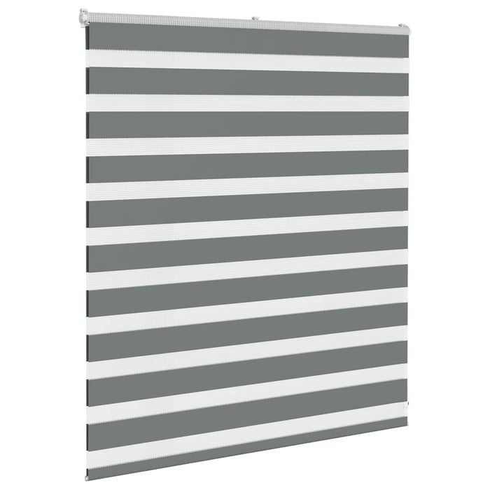 Jaluzea tip zebra gri închis lățime țesătură 130,9 cm poliester - WALTI WALTI
