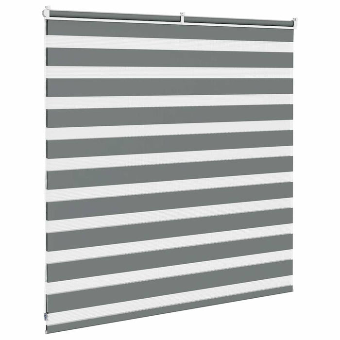 Jaluzea tip zebra gri închis lățime țesătură 140,9 cm poliester - WALTI WALTI