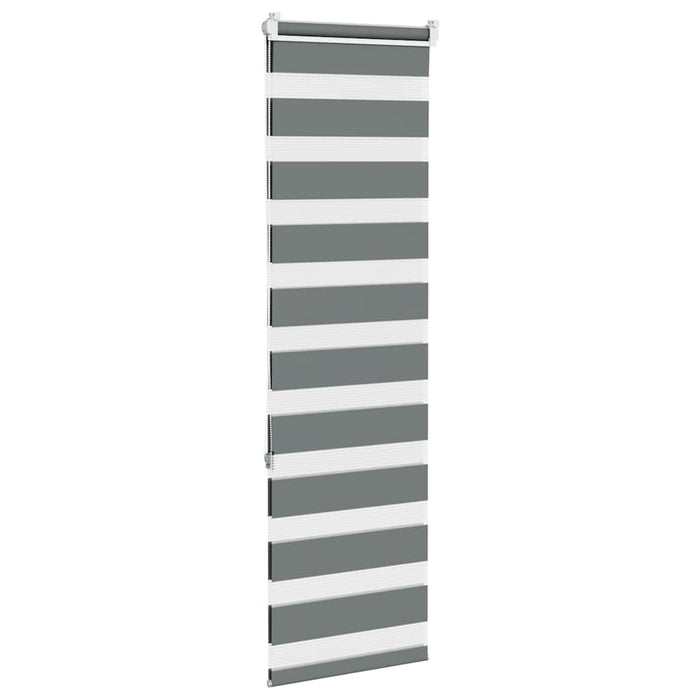 Jaluzea tip zebra gri închis lățime țesătură 35,9 cm poliester - WALTI WALTI