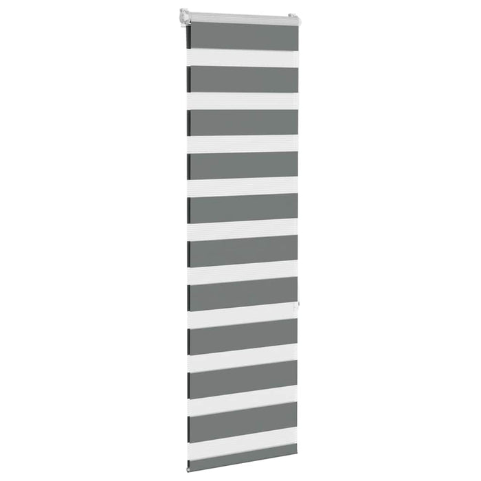 Jaluzea tip zebra gri închis lățime țesătură 40,9 cm poliester - WALTI WALTI