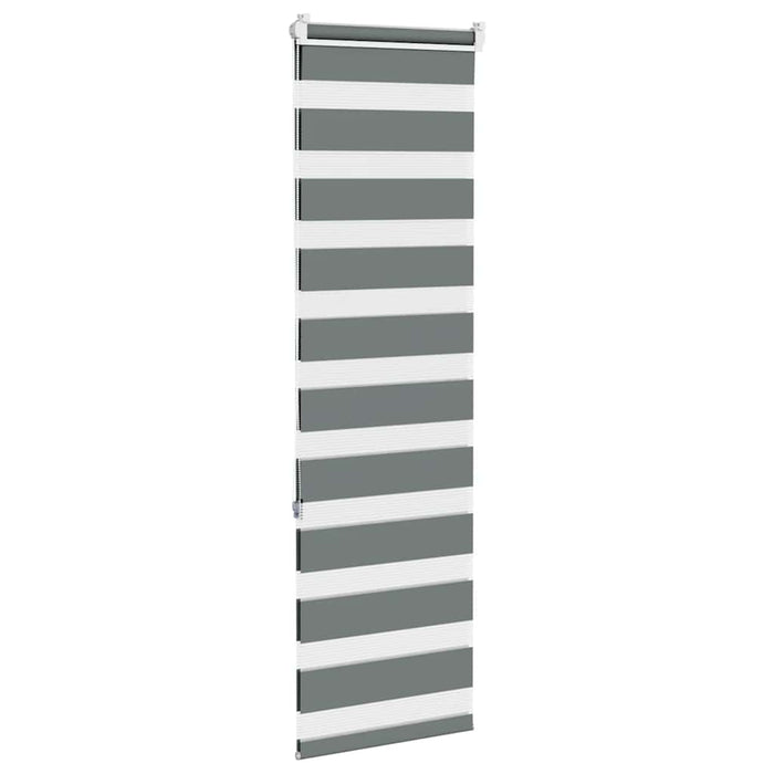 Jaluzea tip zebra gri închis lățime țesătură 40,9 cm poliester - WALTI WALTI