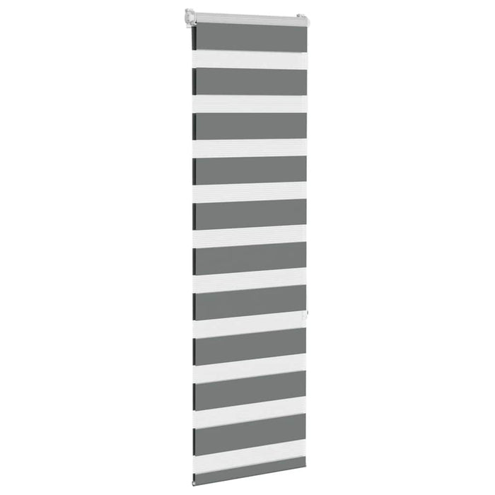 Jaluzea tip zebra gri închis lățime țesătură 45,9 cm poliester - WALTI WALTI