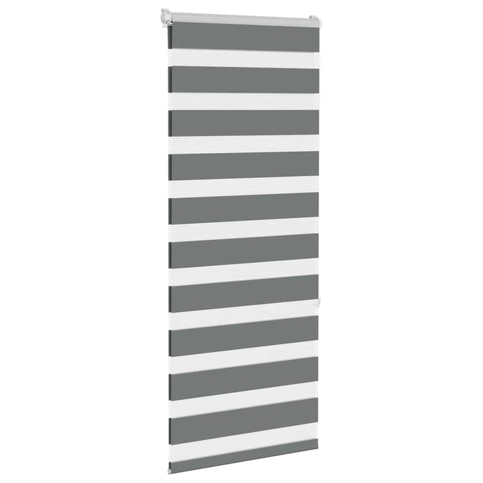 Jaluzea tip zebra gri închis lățime țesătură 60,9 cm poliester - WALTI WALTI