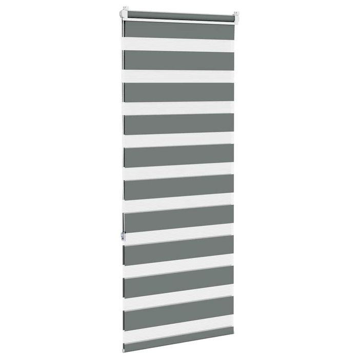 Jaluzea tip zebra gri închis lățime țesătură 60,9 cm poliester - WALTI WALTI