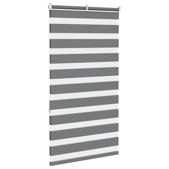 Jaluzea tip zebra gri închis lățime țesătură 65,9 cm poliester - WALTI WALTI