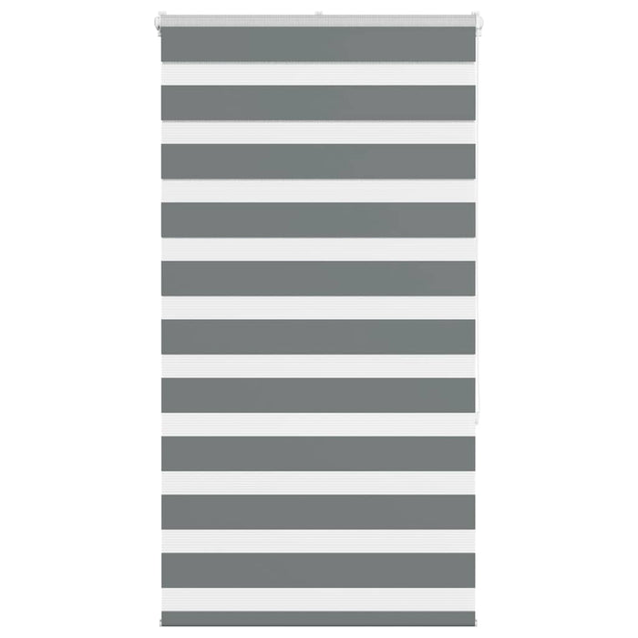 Jaluzea tip zebra gri închis lățime țesătură 70,9 cm poliester - WALTI WALTI