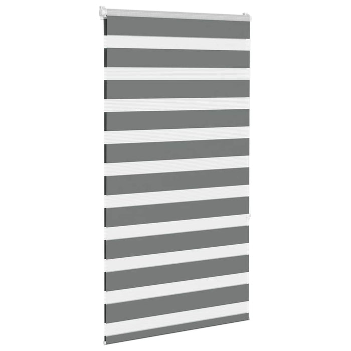 Jaluzea tip zebra gri închis lățime țesătură 70,9 cm poliester - WALTI WALTI