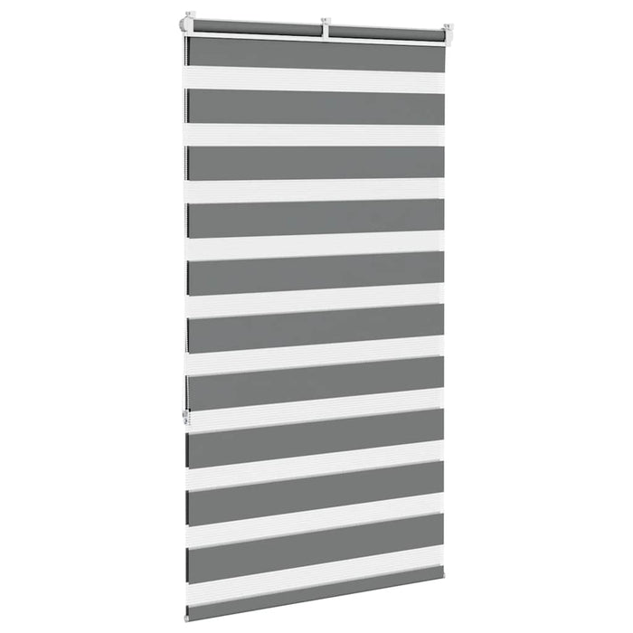 Jaluzea tip zebra gri închis lățime țesătură 70,9 cm poliester - WALTI WALTI