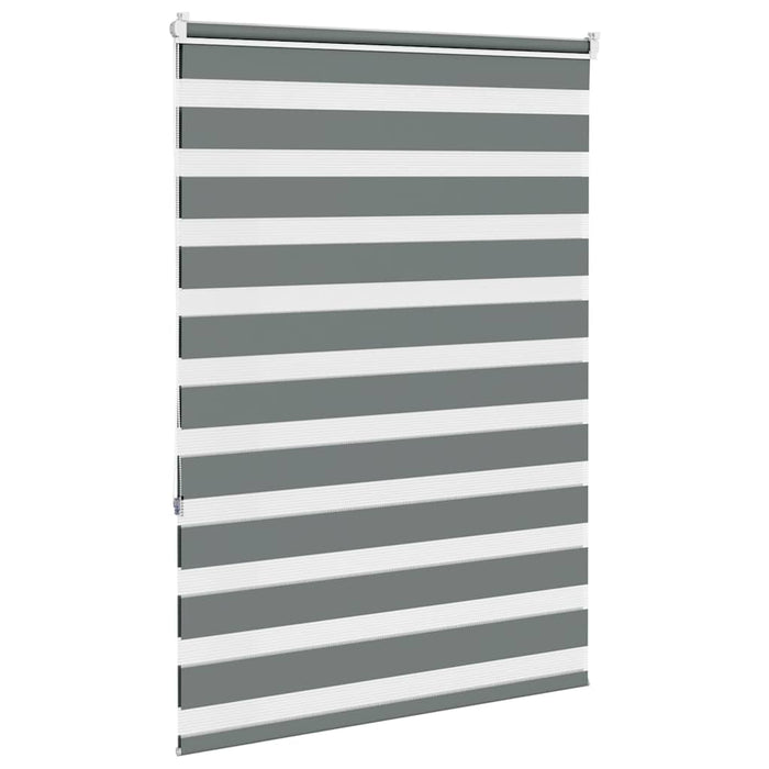 Jaluzea tip zebra gri închis lățime țesătură 110,9 cm poliester - WALTI WALTI
