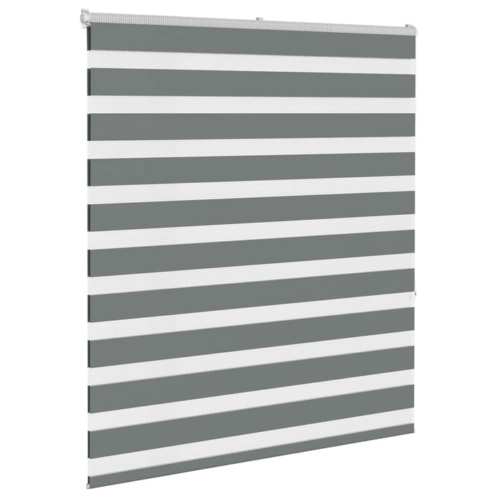 Jaluzea tip zebra gri închis lățime țesătură 115,9 cm poliester - WALTI WALTI