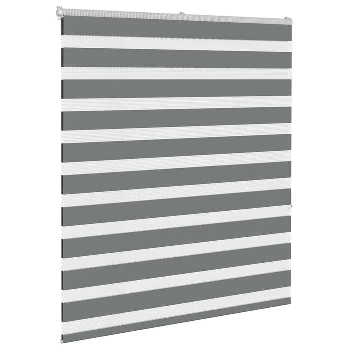 Jaluzea tip zebra gri închis lățime țesătură 120,9 cm poliester - WALTI WALTI
