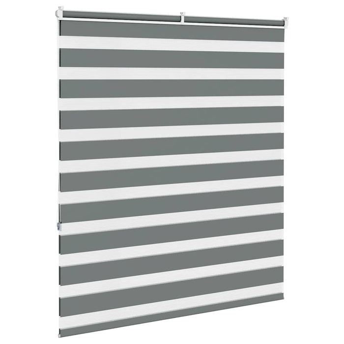 Jaluzea tip zebra gri închis lățime țesătură 120,9 cm poliester - WALTI WALTI