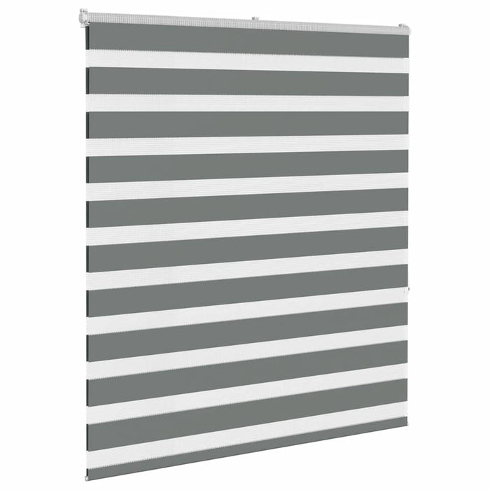Jaluzea tip zebra gri închis lățime țesătură 130,9 cm poliester - WALTI WALTI