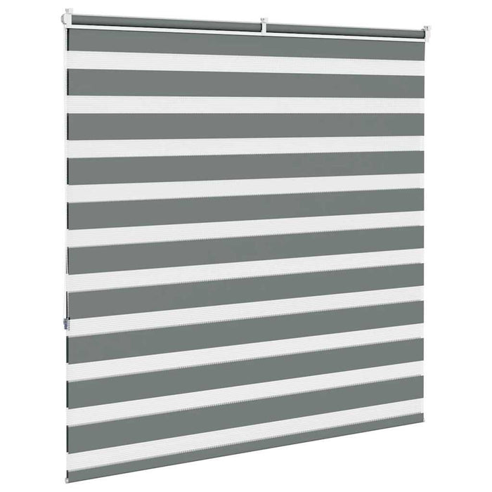 Jaluzea tip zebra gri închis lățime țesătură 145,9 cm poliester WALTI