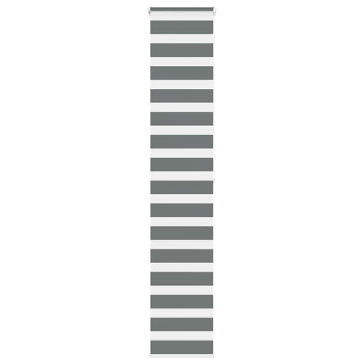 Jaluzea tip zebra gri închis lățime țesătură 35,9 cm poliester - WALTI WALTI