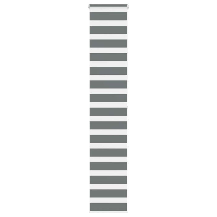 Jaluzea tip zebra gri închis lățime țesătură 35,9 cm poliester - WALTI WALTI