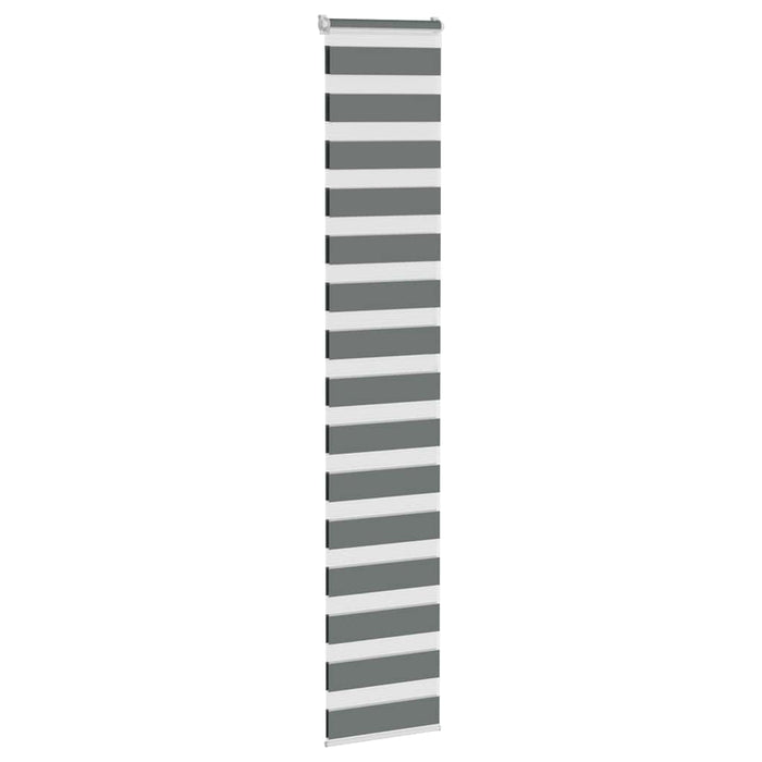 Jaluzea tip zebra gri închis lățime țesătură 45,9 cm poliester - WALTI WALTI