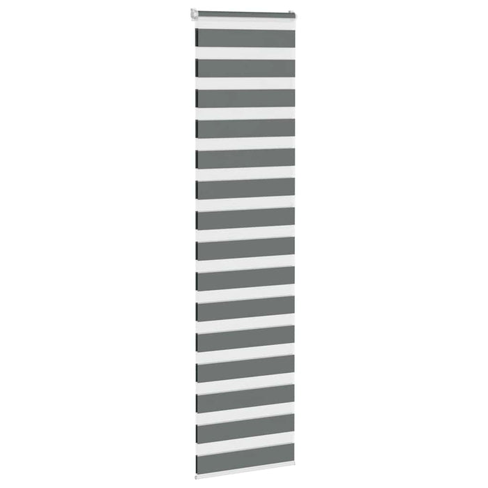 Jaluzea tip zebra gri închis lățime țesătură 55,9 cm poliester - WALTI WALTI