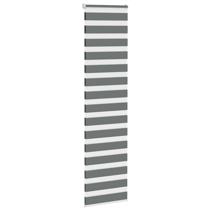 Jaluzea tip zebra gri închis lățime țesătură 60,9 cm poliester - WALTI WALTI